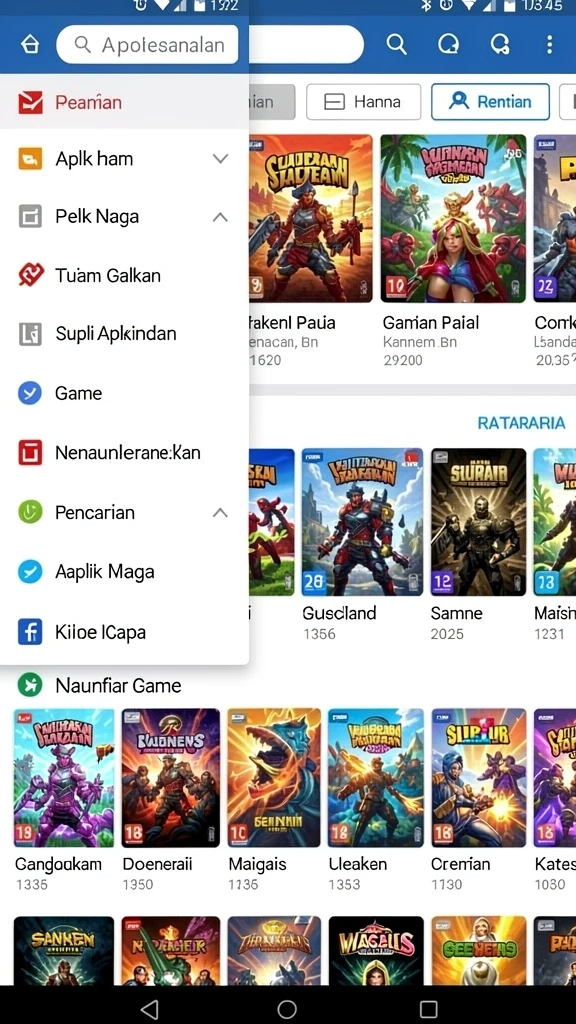 Tampilan antarmuka yang user-friendly.