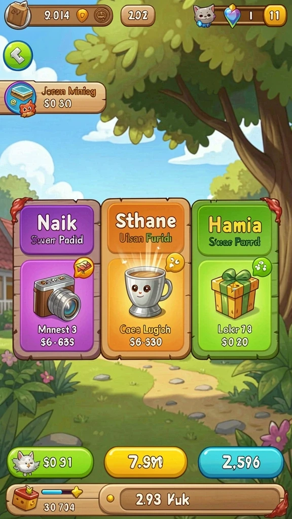 Screenshot menunjukkan sistem leaderboard yang kompetitif.