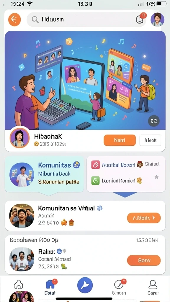 Fitur chat yang memungkinkan interaksi antar pemain.