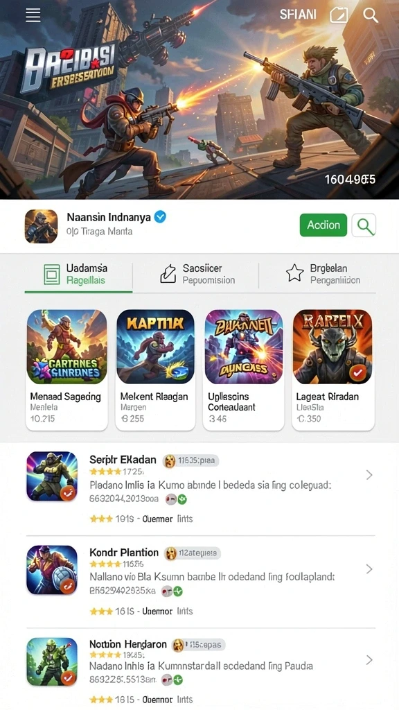 Tangkapan layar kedua menunjukkan mode permainan yang menarik.