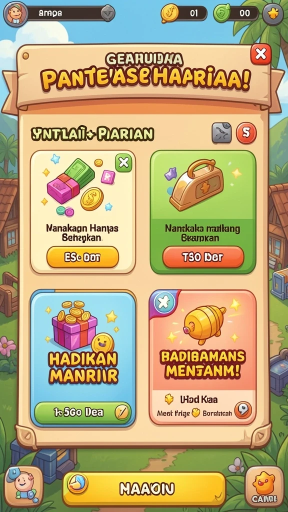 Menawarkan berbagai pilihan permainan yang mengasyikkan.