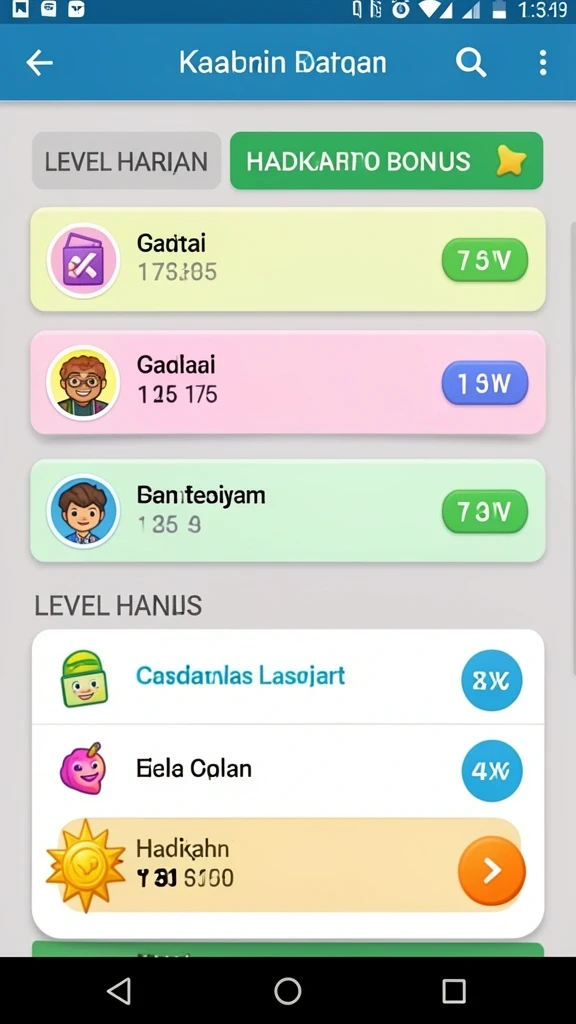 Beragam permainan seru yang bisa dipilih.