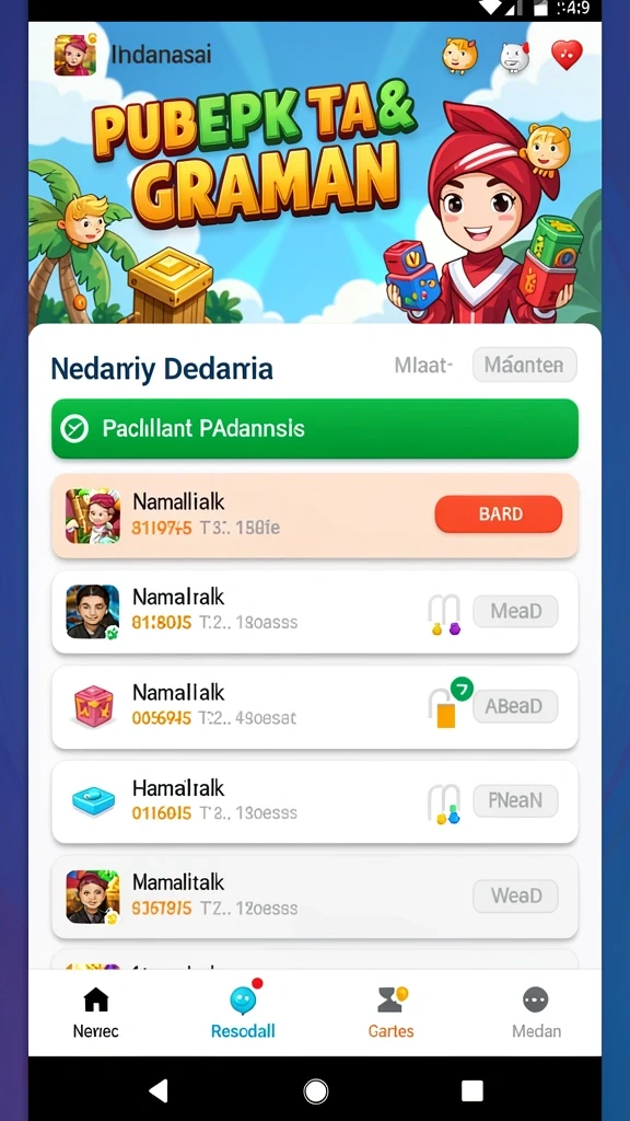 Tampilan awal yang menarik dan intuitif.