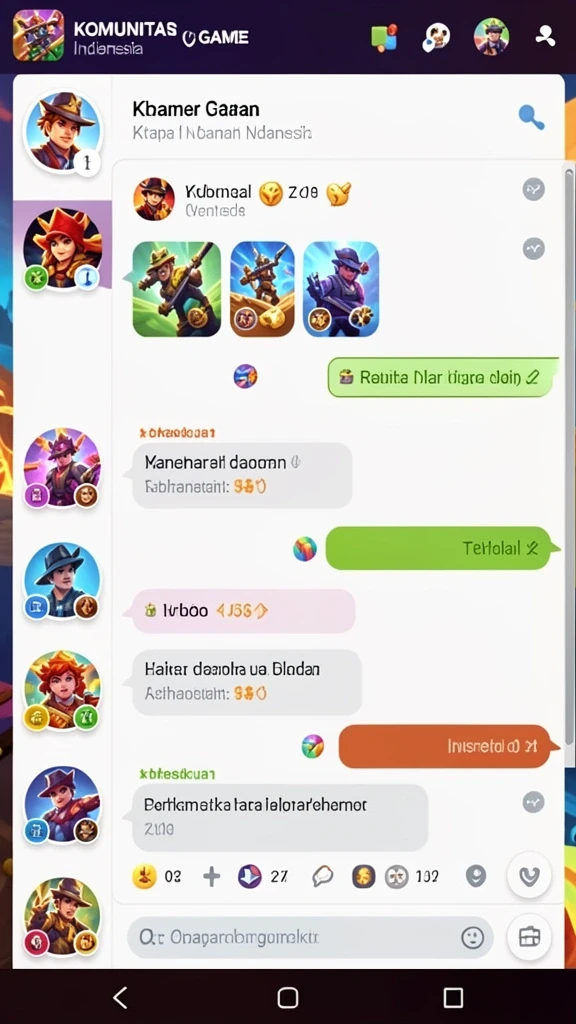 Tampilan grafis yang menawan dan penuh warna.
