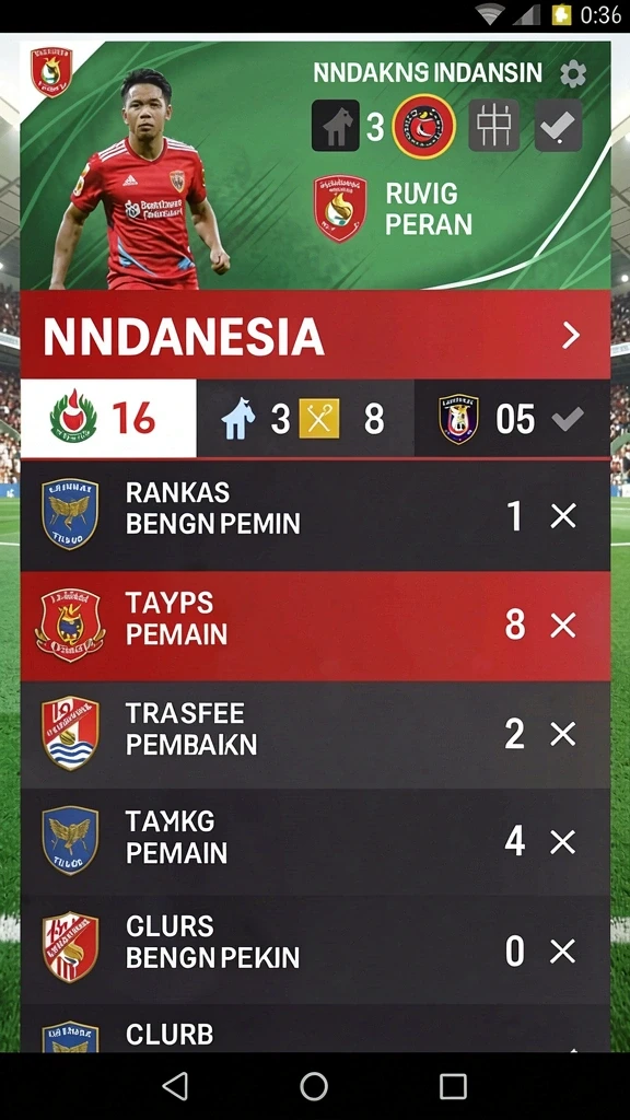 Kombinasi simbol yang menguntungkan untuk kemenangan.