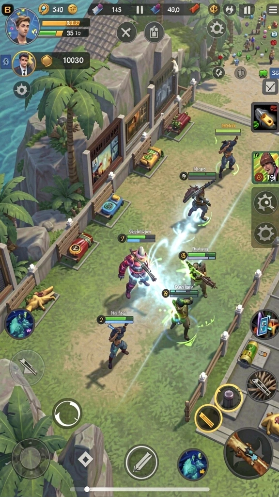 Screenshot menunjukkan salah satu level yang penuh tantangan.