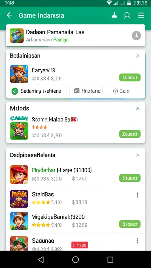 Tantangan seru di setiap level yang dimainkan.
