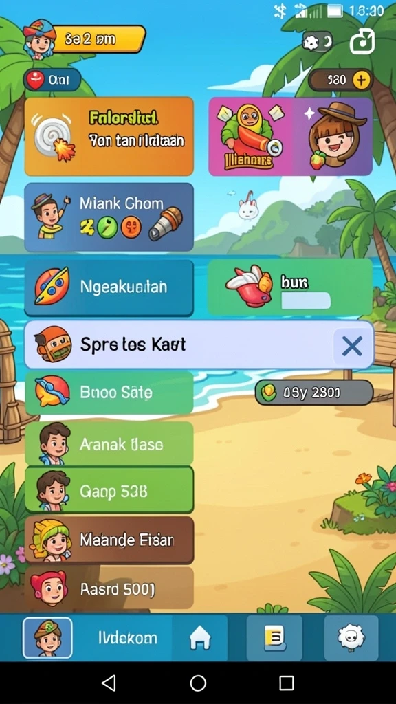 Setiap level menawarkan tantangan unik yang seru.