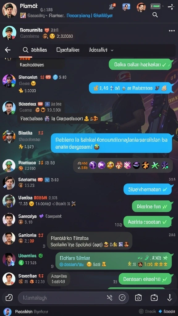 Grafis menarik dengan warna yang cerah dan tajam.