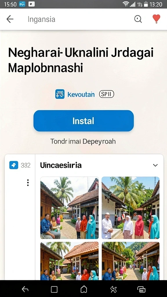 Tampilan awal game yang menarik dan penuh warna.