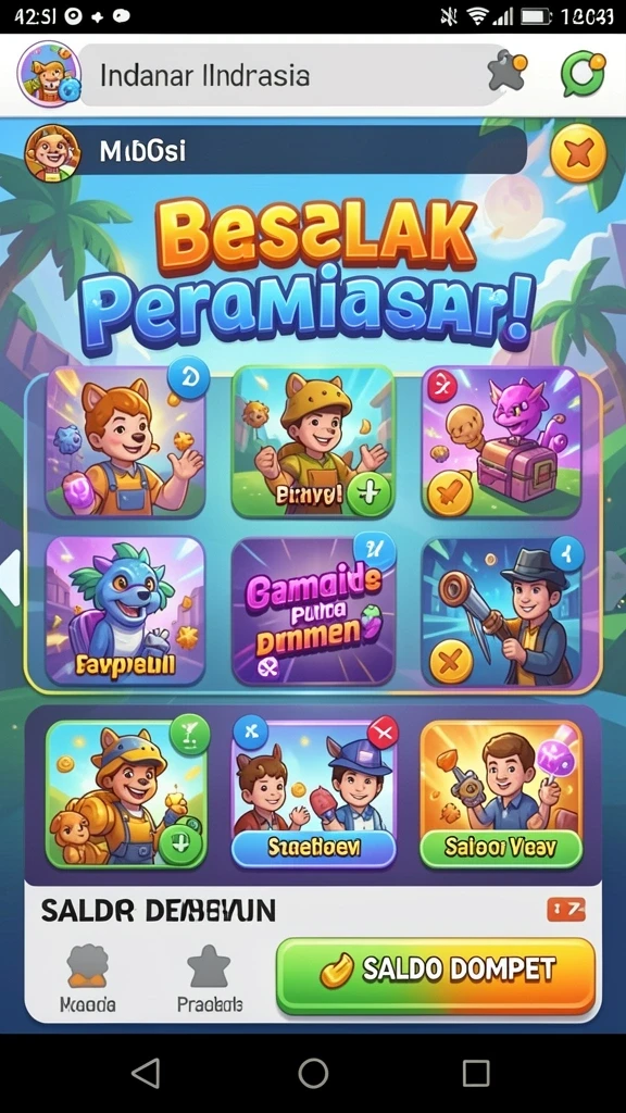 Tampilan grafis yang memukau dan warna cerah.