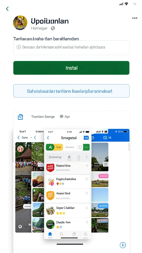 Tampilan antarmuka SEDAPTOGEL yang menarik dan mudah digunakan.