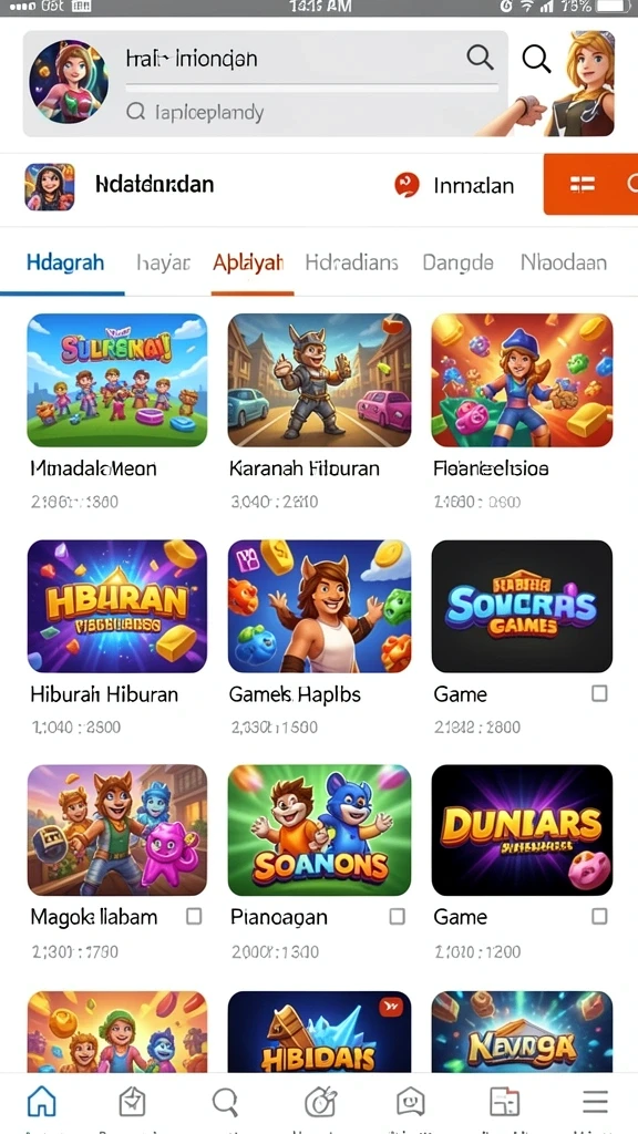 Tampilan antarmuka yang menarik dan user-friendly.
