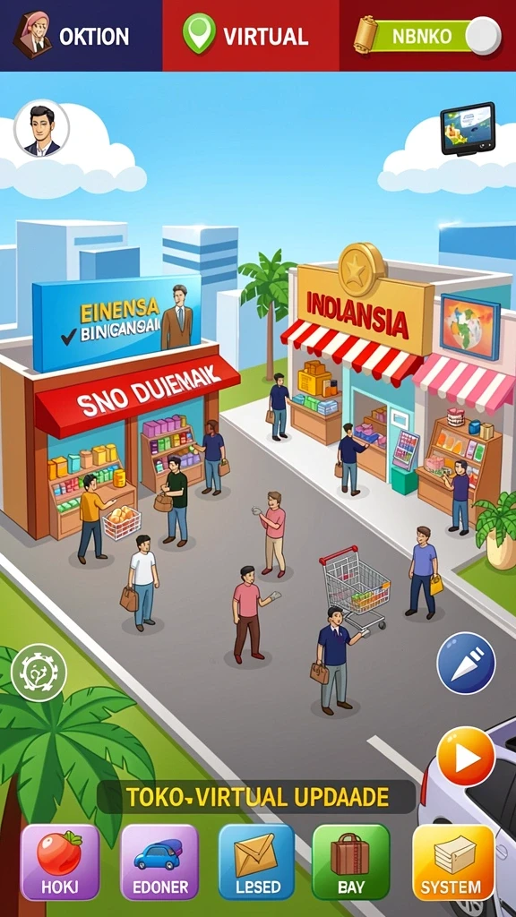 Tampilan utama game SUPERVIP yang menawan.