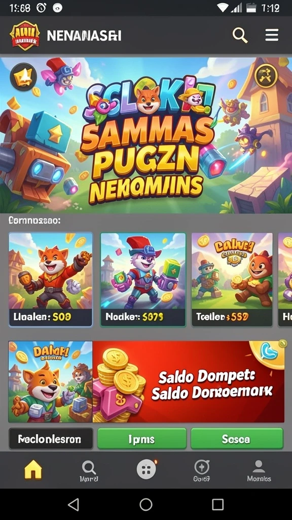 Menu permainan yang lengkap dan variatif.